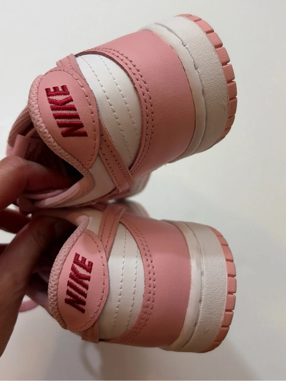 Nike HV0930-100 Dunk Low White Pomegranate (Pink) w/ Box - Size 3Y
